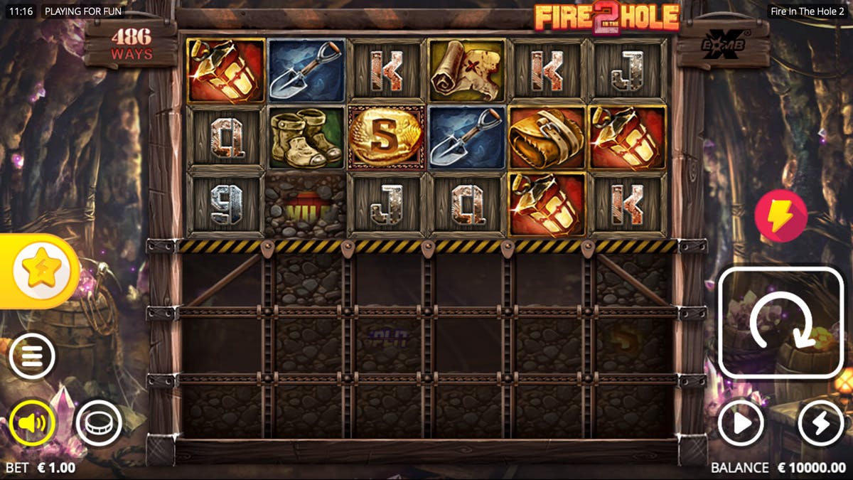 FIre in the Hole 2 Slot (Courtesy of Nolimit City)