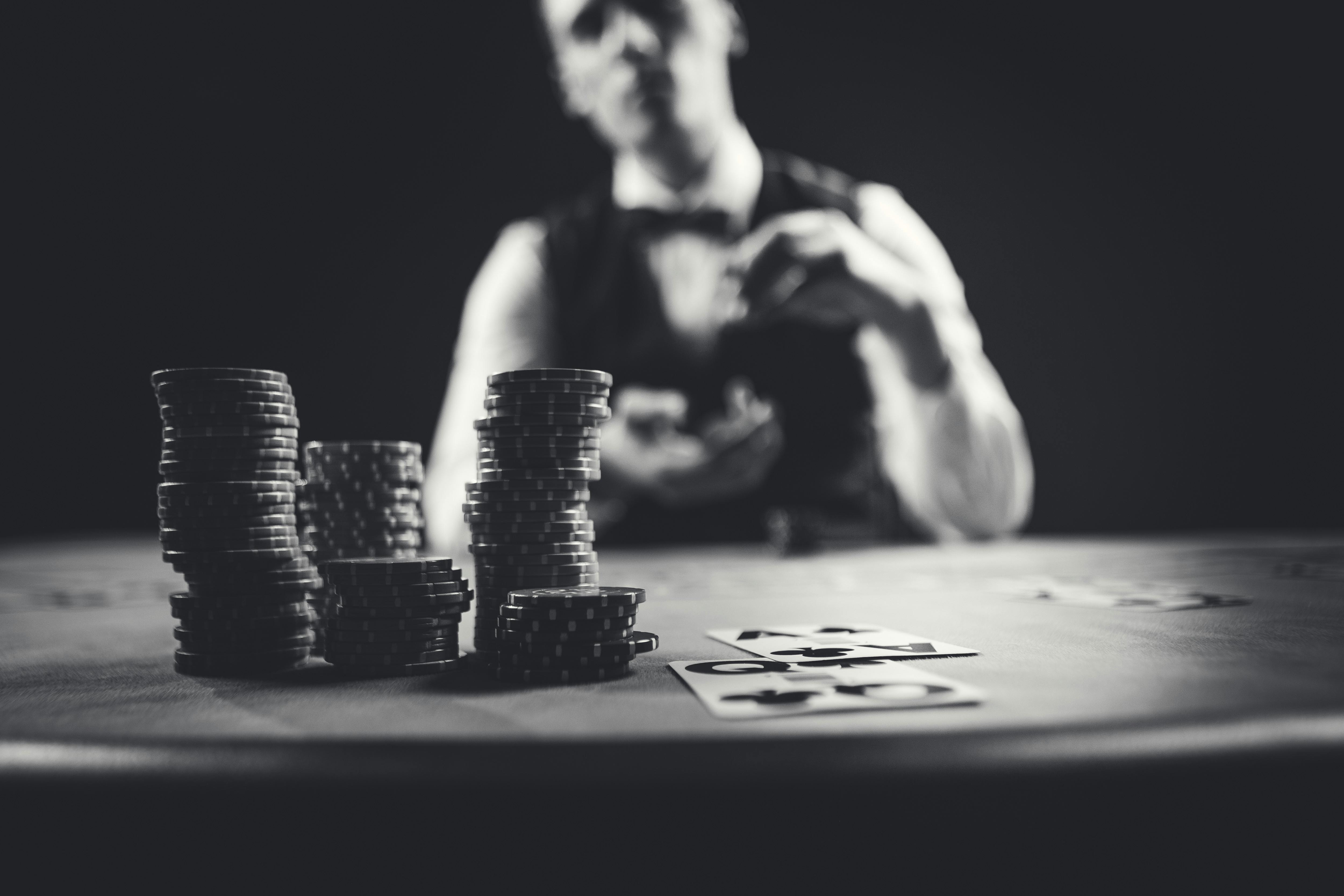 Card game poker casino play sport risk win lose blackjack heart