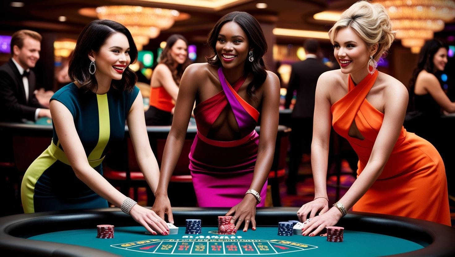 Casino Blackjack game scene