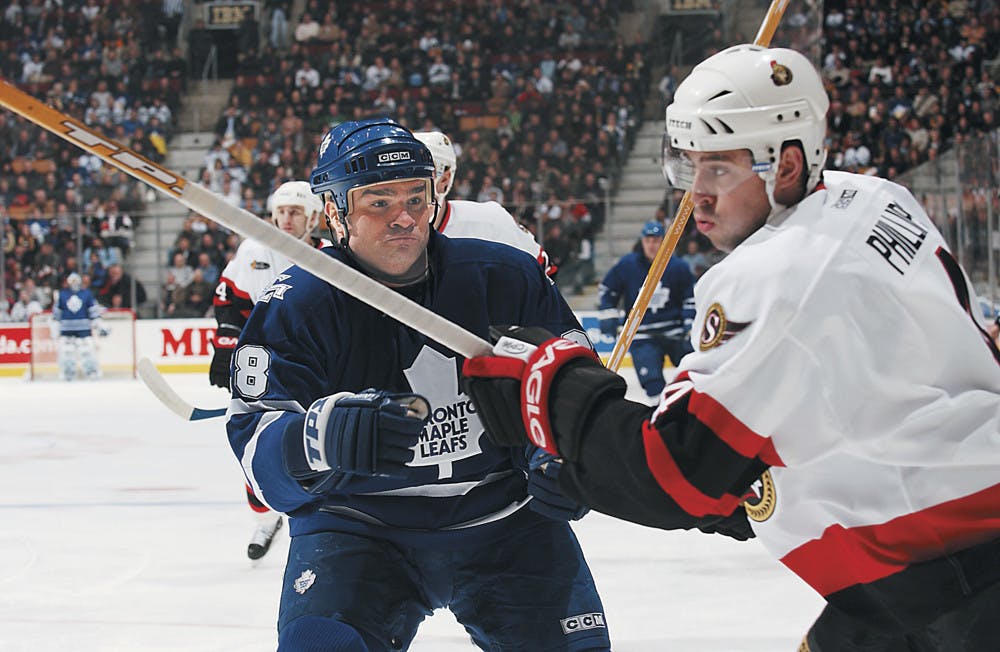 A picture of former Toronto Maple Leafs enforcer Tie Domi. : r/nhl