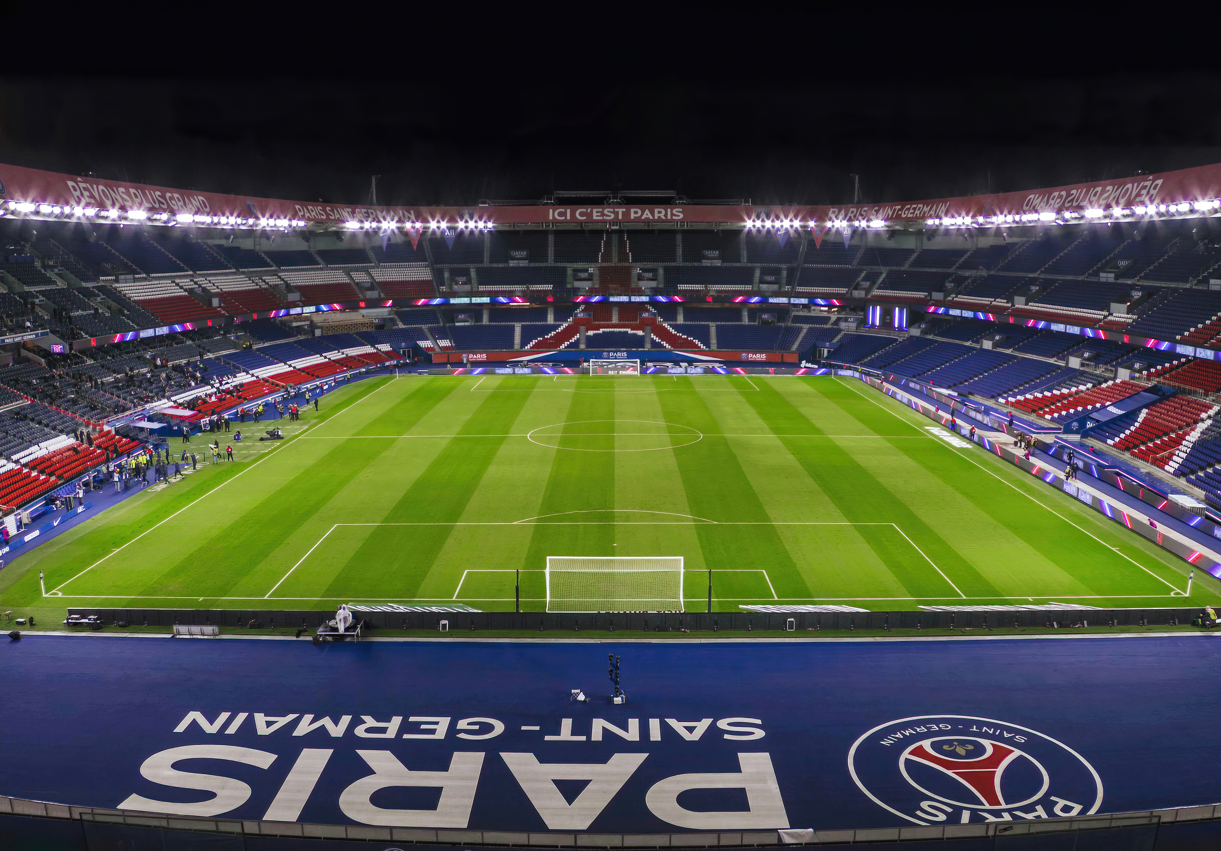 Le Parc des Princes, Paris Saint-Germain home stadium.