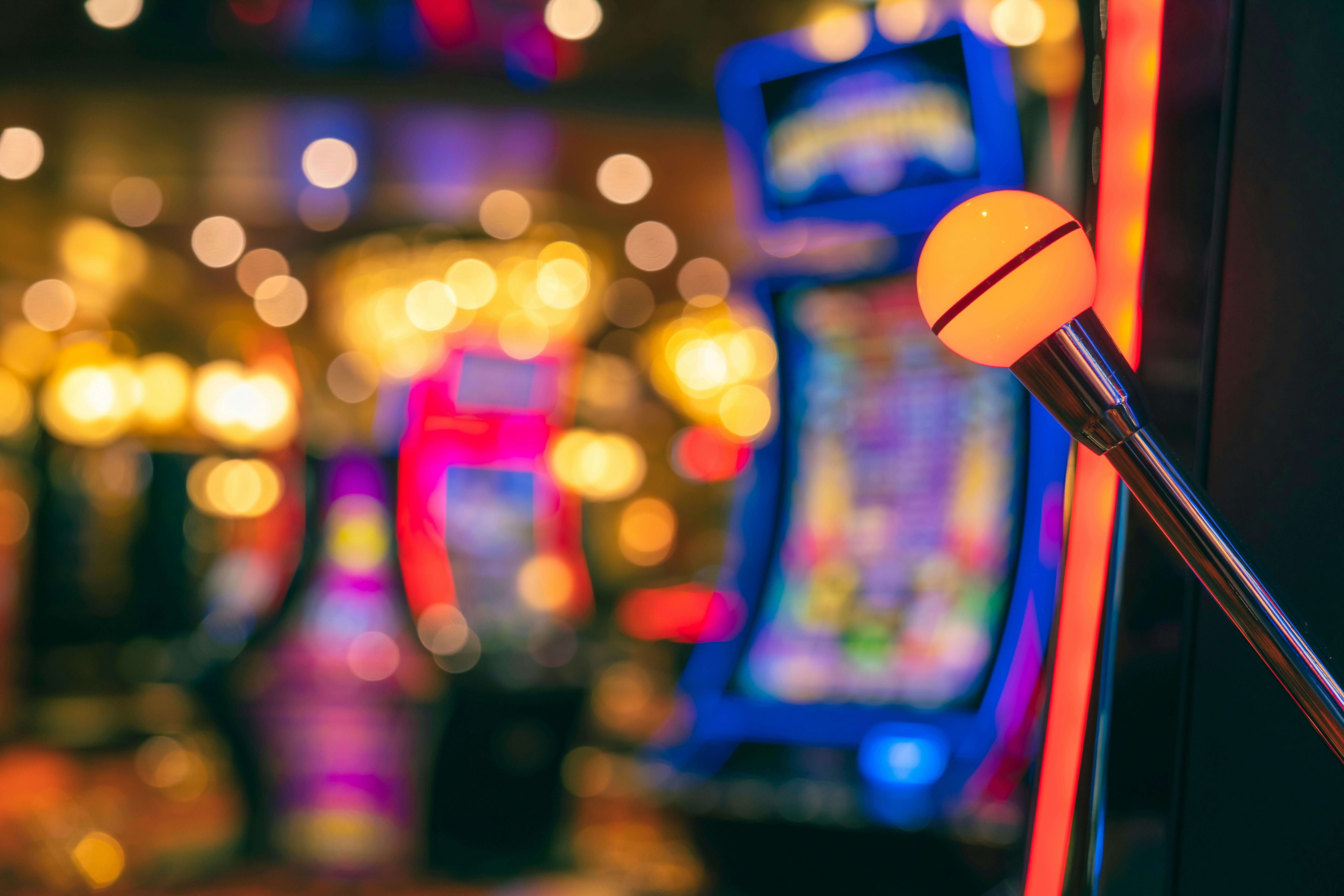 Pull handle for a slot machine. 