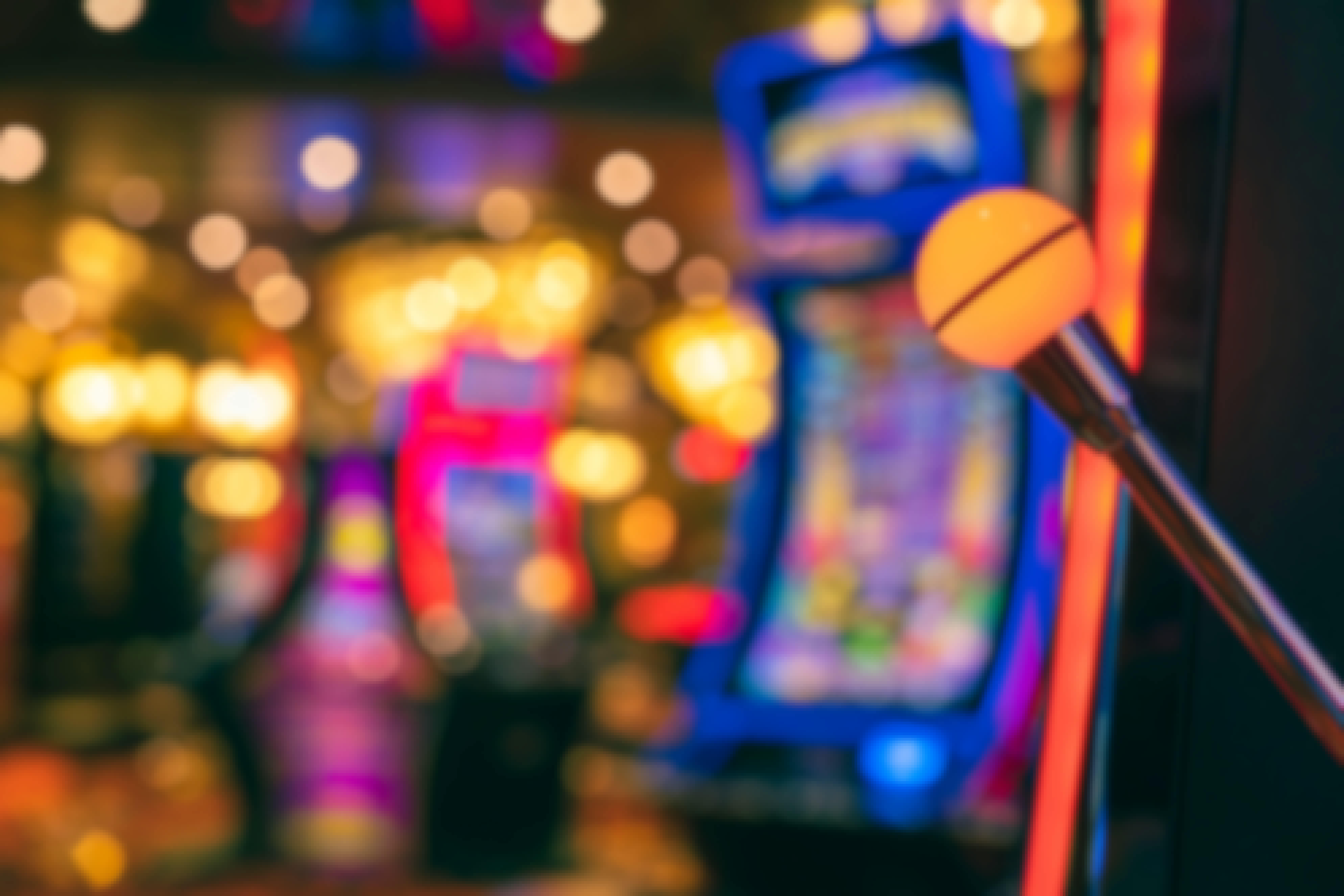 Pull handle for a slot machine.